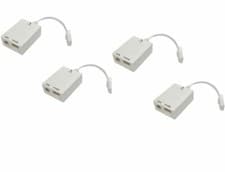 Image of Dynamode ADSL Broadband & Phoneline Microfilter / Splitter Pack of 4