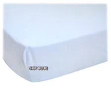 Image of Cot Bed Fitted Sheet 100% Premium Cotton Jersey Toddler Bed Size 70x140cm
