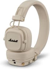 Image of Marshall Major V Bluetooth Headphones, 100 Hours Playtime - Cream
