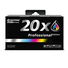 Image of 20X Eurotone PRO Cartridge For HP OfficeJet 7612 Wide Format 6700 Premium