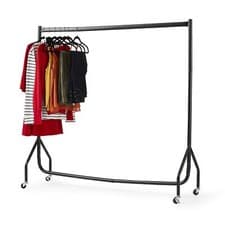 Image of Heavy Duty Clothes Rail 3ft 4ft 5ft 6ft Quality Clothing Metal Rack Stand Wheels