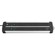 Image of Brennenstuhl 12 Gang Extension Lead with 2 USB Ports - 3 Metre Heavy Duty Cable