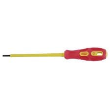 Image of Draper Expert VDE Insulated Parallel Slotted Screwdriver 3mm 100mm