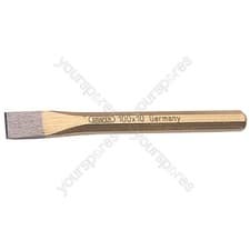 Image of Draper Expert Octagonal Flat Cold Chisel, 10 x 100mm
