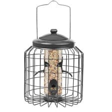 Image of Squirrel Proof Hanging Bird Peanut Fatball Feeder Heavy Duty Garden Wild Birds