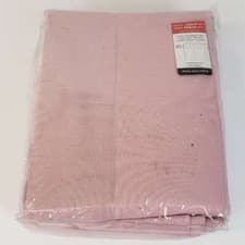 Image of Pink Plain Pencil Pleat Lined Curtains 66x90 RRP £33 lot GD