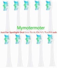 Image of 10x Brush Heads Compatible with Spotlight Oral Care Electric Toothbrush WH MYS