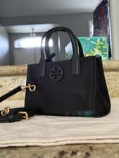 Image of Tory Burch Ella 146437 Women's Tote Bag Mini - Black