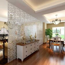 Image of 12/24Pcs Hanging Room Divider PVC Panels Screen Partition Wall Living Room Decor
