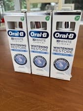 Image of Oral B 3D White Clinical Whitening Restore Power Fresh Toothpaste 75ml X3