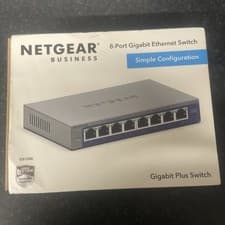 Image of Plus 8 Port Gigabit Ethernet Easy Smart Managed Switch - GS108E-400EUS