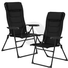 Image of VANGO HAMPTON DLX CHAIR RECLINING LIGHTWEIGHT FOLDING CHAIR CARAVAN & CAMPING x2