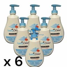 Image of 6 x 400ml Baby Dove Sensitive Skin Moisture Head to Toe Wash