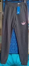 Image of adidas Originals Graffiti Logo Track Pants Joggers in Grey, Men's size XS