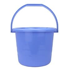 Image of Plastic Bucket With Handle Storage Garden Household Waste Water Large 10L-25L
