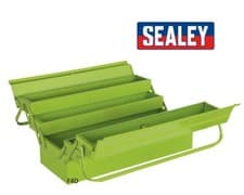 Image of Sealey Cantilever Tool Box 21" 530mm Metal 5 Tray Storage ToolBox Green AP521HV