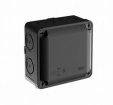 Image of Wiska WUB 1B 100x100x55 IP65 Black Junction Box