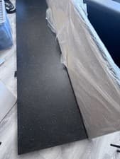 Image of 2 Howdens 3m x 22mm Square Edge Starlight Granite Effect Laminate Worktop
