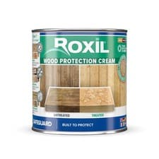 Image of Roxil Wood Protection Cream - 1L - One Coat Wood Sealer, Instant Waterproofin...