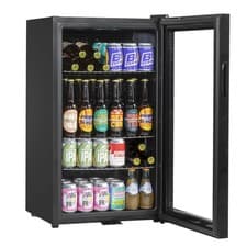 Image of Wine, Beer & Drinks Fridge 85L Capacity - Black - Baridi