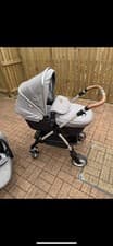 Image of Silver Cross Grey Pioneer Pram and Pushchair Set