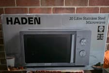 Image of Haden 20L 800W Stainless Steel Microwave- Silver Brand New And Sealed