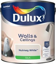 Image of Dulux Emulsion Silk Paint ALL COLOURS 2.5L - Walls & Ceiling