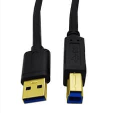 Image of USB 3.0 A Male to B Male Gold Plated Data Cable for Printer Scanner
