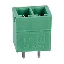 Image of Phoenix Contact MCV 1,5/ 2-G-3,81 2 Way Terminal Block Header 8A 160V 3.81mm