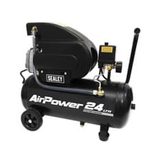 Image of Sealey 24L Direct Drive Air Compressor 2hp 116PSI 8 Bar - Black SAC2420A