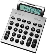 Image of Olympia LCD 308 Pocket Calculator Silver