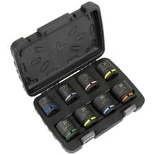 Image of Sealey Premier 8 Piece 3/4" Drive Hexagon Impact Socket Set