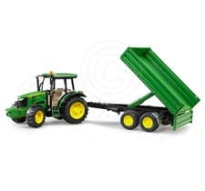 Image of Bruder Toys 02108 Pro Series JOHN DEERE 5115M Tractor & Tipping Trailer - 1:16