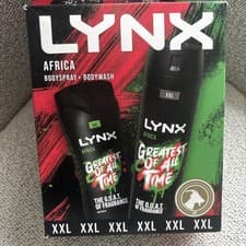 Image of LYNX Body Spray XXL Africa Duo  Gift Set Body Wash & Deodorant Brand New 🎁  