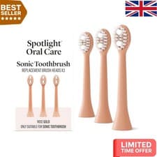 Image of 3-Pack Sonic Toothbrush Replacement Heads - Gentle Micro-Action, 9- Supply