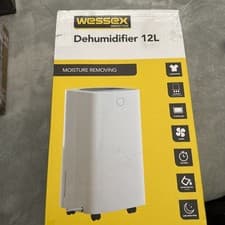 Image of WESSEX Corded Electric Home Multi-Mode Dehumidifier With Timer 12 Litre - White