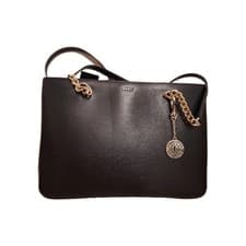 Image of Dkny sutton chain shopper bag Large Black Gold