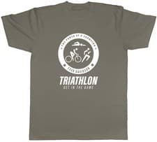 Image of Personalised The Power Of A Champion Triathlon Sport Men Unisex T-Shirt Tee Gift