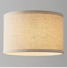 Image of Lamp shade 16" Beige Linen Drum Lamp Shade