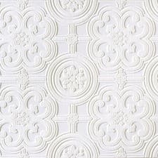 Image of Anaglypta RD80029 Egon - White Paintable Textured Vinyl Wallpaper.
