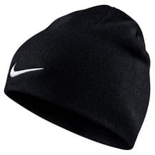 Image of Nike Team Performance Beanie Knit Winter Hat Cap Black Black