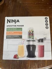Image of Ninja Nutri Blender & Smoothie Maker 2x 470ml Cups 700W, Silver - [QB3001UKS]