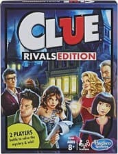 Image of Hasbro Cluedo Board Game Rivals Edition 2Players 8+ Classic Detective Game