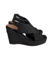 Image of BNIB Gorgeous Ladies Castaner Frederica Black Espadrille Wedge Sandals, UK 5, EU
