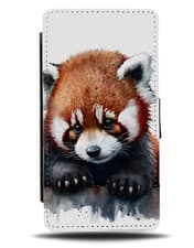 Image of Watercolour Red Panda Animal Flip Wallet Case Pandas Design Pandas CX79