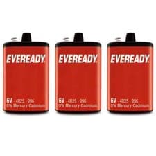Image of NEW EVEREADY LANTERN TORCH BATTERY 6V 6 VOLT 4R25R PJ996 996 908 430 BATTERIES