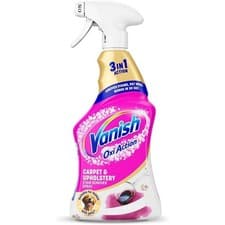 Image of Vanish Oxy Action Carpet Stain Remover Spray 500ml Upholstery Spot Cleaner