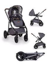 Image of Cosatto Wow Continental Baby Pushchair Stroller Fika Forest CT4785 Grey