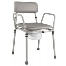 Image of Aidapt Essex Height Adjustable Commode Chair Grey - VR161G