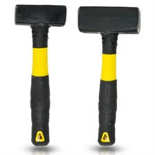 Image of Hammer Fibreglass Shaft Solid Forged Steel Non Slip Grip 2Kg / 1Kg Heavy Duty